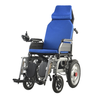 Electric Wheelchair Folding Reclined Wheel Chair for the Elderly and Disable
