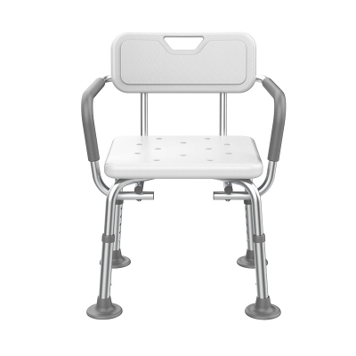 Aluminum Alloy Anti-slip Shower Chair Toilet Chair with Armrests