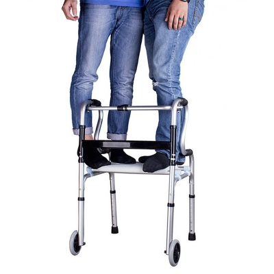 Multi Purposes Folding Walking Aid Mobility Aid Frame Walker for the Elderly and Disabled