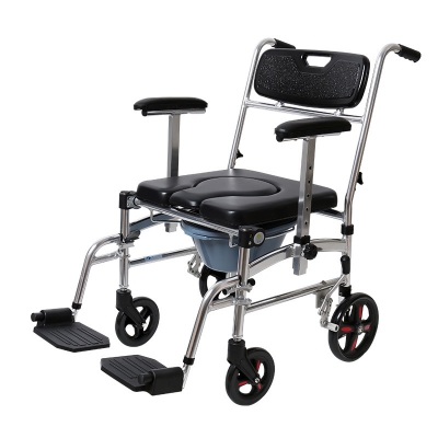 Foldable Wheelchair with Commode for the Elderly and Pregnant Women Rehabilitation Assistance
