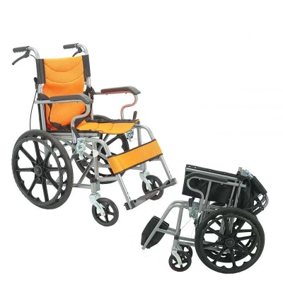 High Quality Lightweight Wheelchair Manual Folding Wheelchair for the Elderly