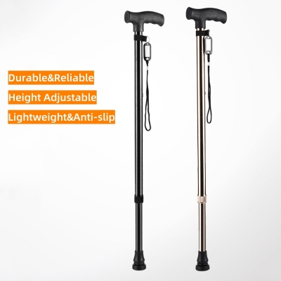 Adjustable Hiking Sticks Aluminum Walker Canes Walking Crutches for Elderly