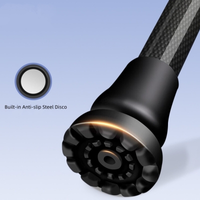 Height Adjustable Canes Carbon Fiber Walking Sticks Walker with LED Light