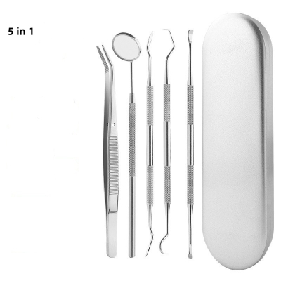 Dental Set Teeth Cleaning Kit Probe Tweezers Scaler Tool