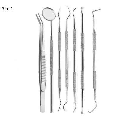 Dental Set Teeth Cleaning Kit Probe Tweezers Scaler Tool