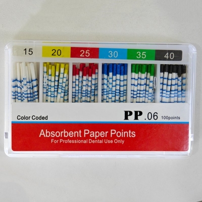 Dental Material Cotton Fiber Gutta Percha Point Absorbent Paper Points