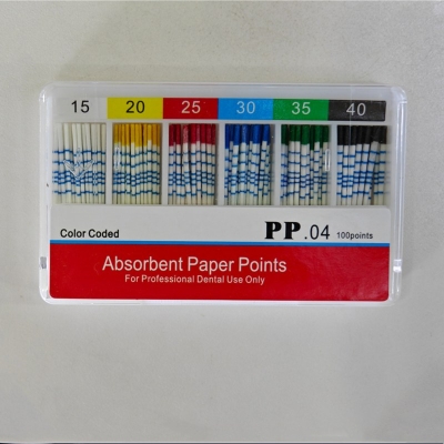 Dental Material Cotton Fiber Gutta Percha Point Absorbent Paper Points