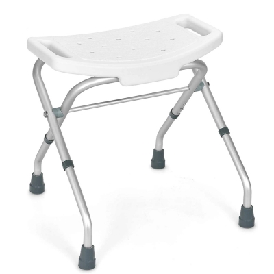 Portable Travel Shower Chair for Elderly, Lightweight Bath Seat