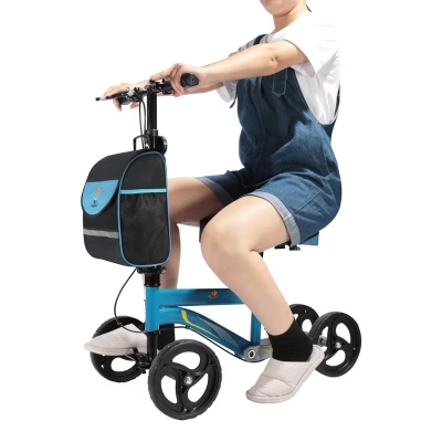 Medical Mobility Walking Rollator Steerable Knee Scooter for Foot Injured Adults