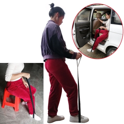 35 Inch Long Leg Lifter With Rigid Hand Strap and Foot Loop