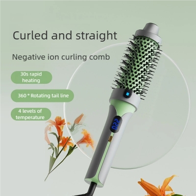 Affordable Corded Hair Curler - Fast Heating Curling Iron with LCD Display