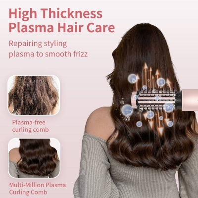 2 in 1 Cordless Hair Straightener & Curler - USB Rechargeable Mini Hot Comb