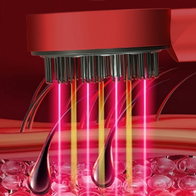 Electric Hair Comb Scalp Massager, Infrared Red Light Therapy Hair Oil Applicator Hair Brush