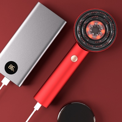 Electric Hair Comb Scalp Massager, Infrared Red Light Therapy Hair Oil Applicator Hair Brush