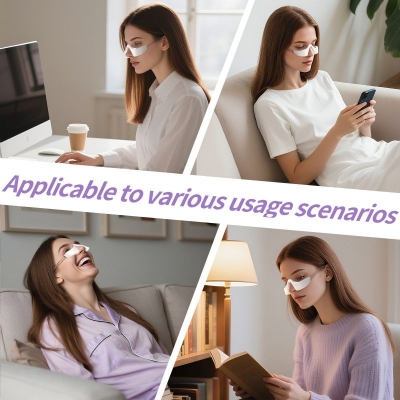Glasses-Mounted Eye Massager – Hot Massage EMS & LED Therapy Eye Care Device