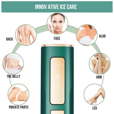 Ice Cooling IPL Hair Removal Device for Painless Home Use – Fast & Long-Lasting Results