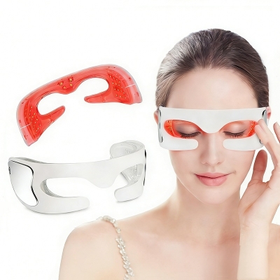 LED Red Light Eye Massager with Vibration and Heat &ndash; Silicone Eye Care Device for Wholesale