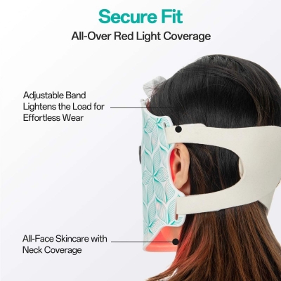 LED Light Facial Mask - Safe Home Skin Care & Relaxation