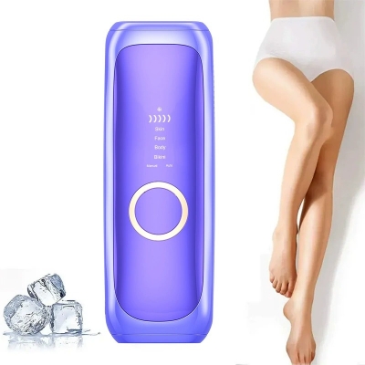 Laser Hair Removal Device for Women and Men - Ice Cool Painless and Permanent Hair Reduction
