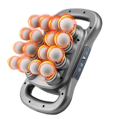 Professional Massage Gun with 16 Heads &ndash; Deep Tissue Muscle Recovery Device with Ball Head Kit