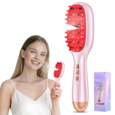 Red & Blue Light Scalp Massage Comb for Hair Care &ndash; LED Scalp Therapy Comb for Wholesale