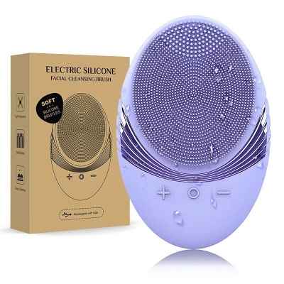 Rechargeable Silicone Facial Brush - IPX7 Waterproof Face Cleaner