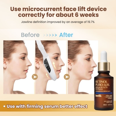 Wearable Microcurrent Facial Massager – EMS V-Face Lifting & Firming Beauty Device
