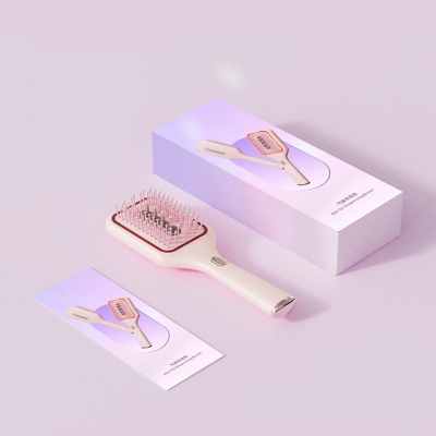 Air Cushion Scalp Massage Comb with Vibration - Hair Serum Dispenser & Oil Applicator Brush