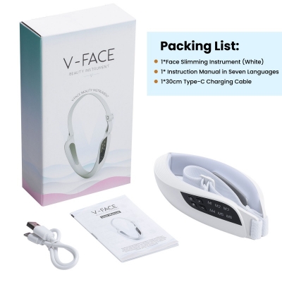 Wearable Microcurrent Facial Massager – EMS V-Face Lifting & Firming Beauty Device