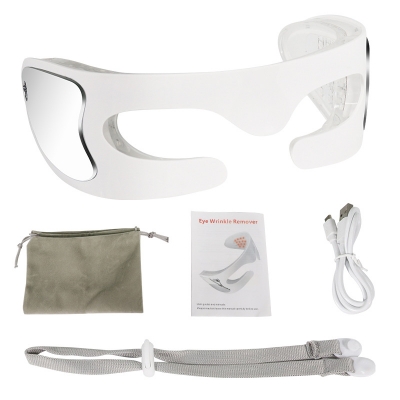 LED Red Light Eye Massager with Vibration and Heat – Silicone Eye Care Device for Wholesale