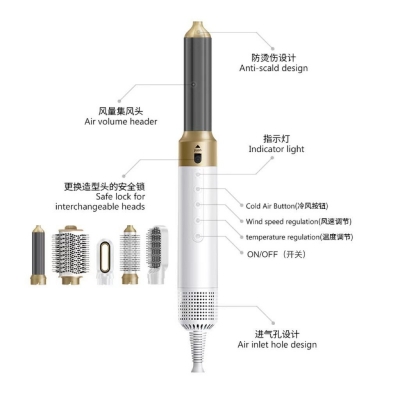 High Speed Hair Dryer 6 in 1 - OEM Private Label Styling Device