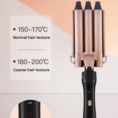 Professional 5 in 1 Hair Styler Set - Ceramic Curling & Straightening Iron