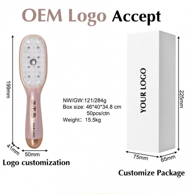 Red & Blue Light Scalp Massage Comb for Hair Care – LED Scalp Therapy Comb for Wholesale