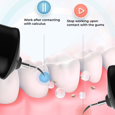2-in-1 Ultrasonic Teeth Cleaner & Water Flosser – Electric Oral Care Device