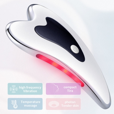 Viral Microcurrent Gua Sha Face Massager - TikTok Trendy Electric Facial Lifting Tool